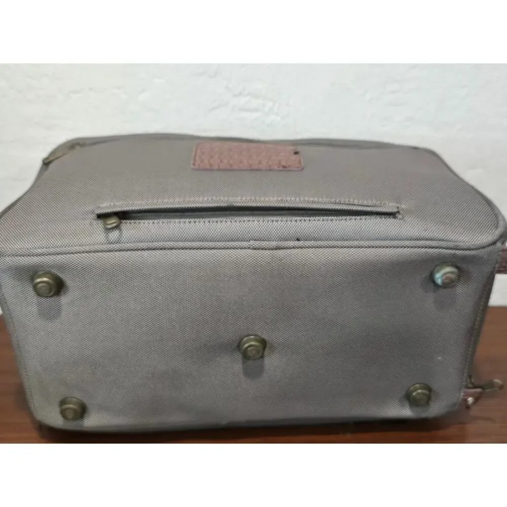 Tommy Bahama Essentials Travel Carry On Overnight Green Canvas Duffle Bag